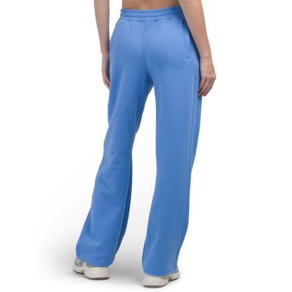 CALVIN KLEIN Twilight Smocked High Waist Relaxed Straight Fit Sweatpants - Picture 2 of 2